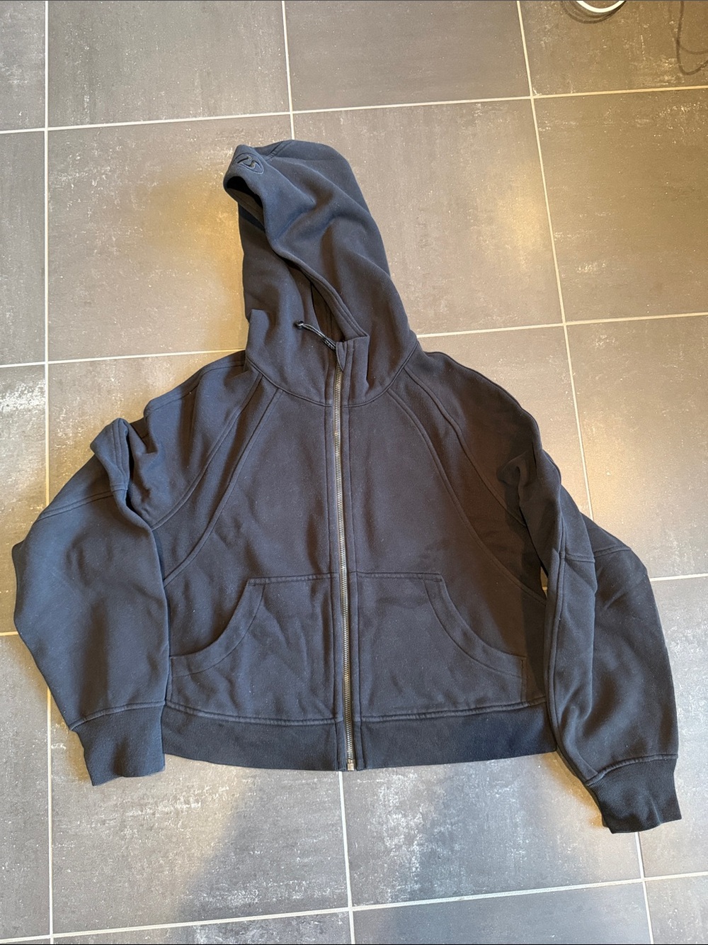 Lululemon Black Zip-Up Scuba Jacket size M/L